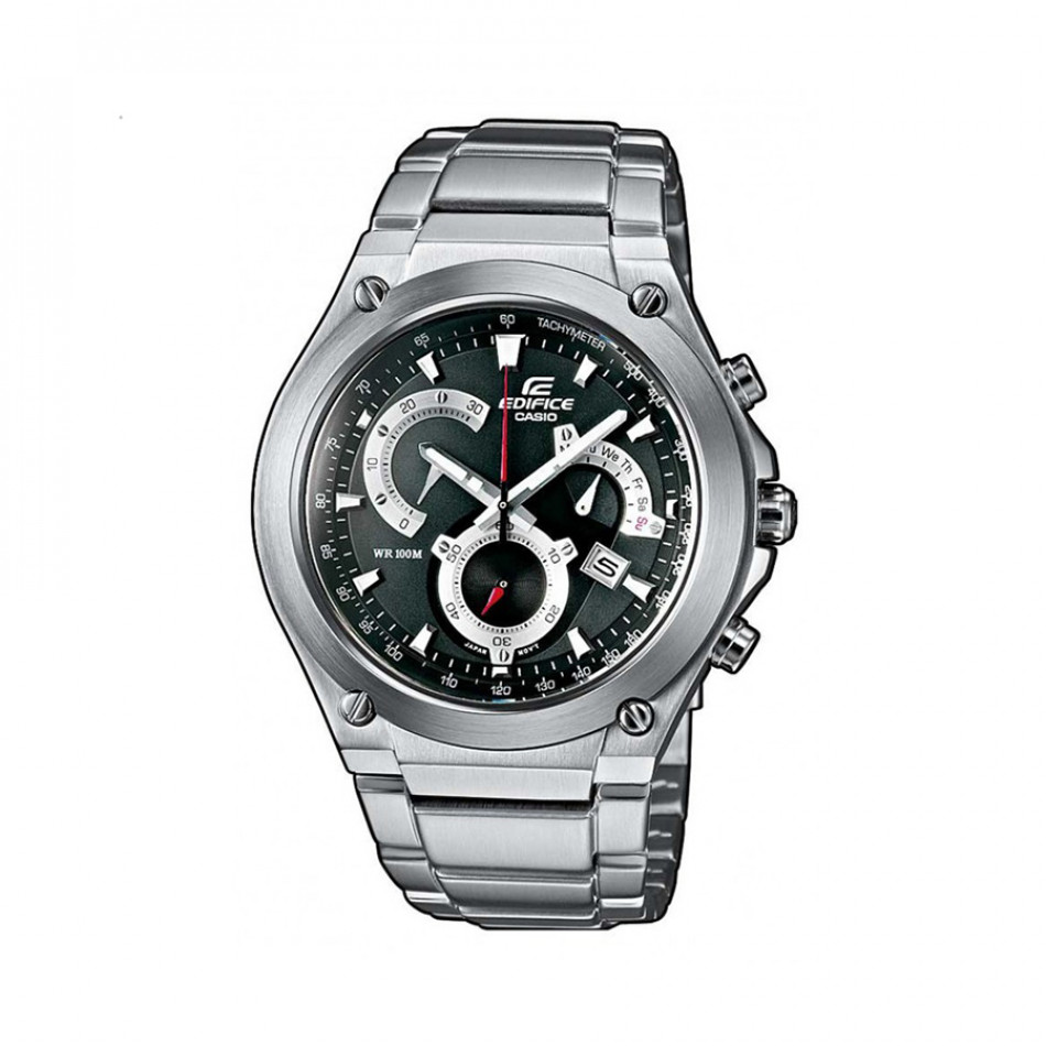 Мъжки часовник Casio Edifice сребрист браслет с дисплей на дата и ден EF525D1AVEF