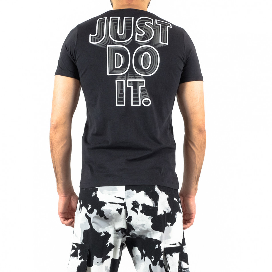 Мъжка черна тениска Just Do It tr250322-65