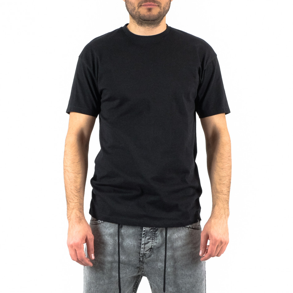 Unisex черна тениска с неонов Back print it250322-22