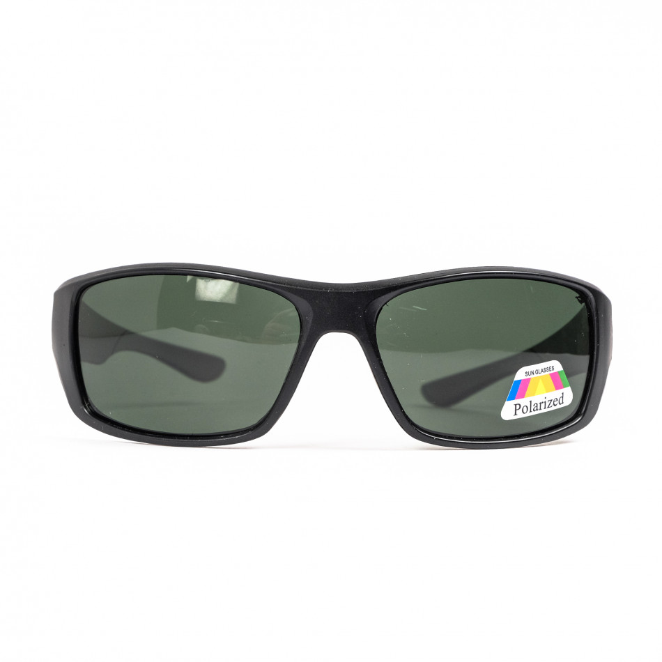 Черни спортни очила син детайл il110322-13
