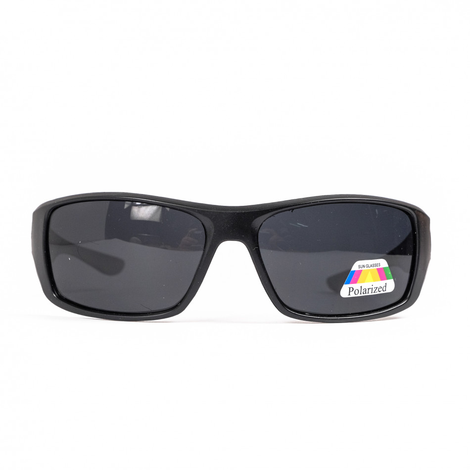 Черни спортни очила кафяв детайл il110322-12
