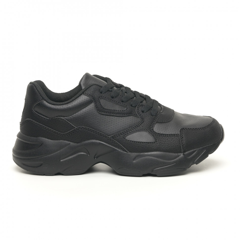 Леки мъжки маратонки All black it251019-13