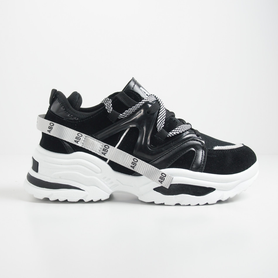 Мъжки черни маратонки Chunky дизайнл Размер 42/43 it130819-29-1