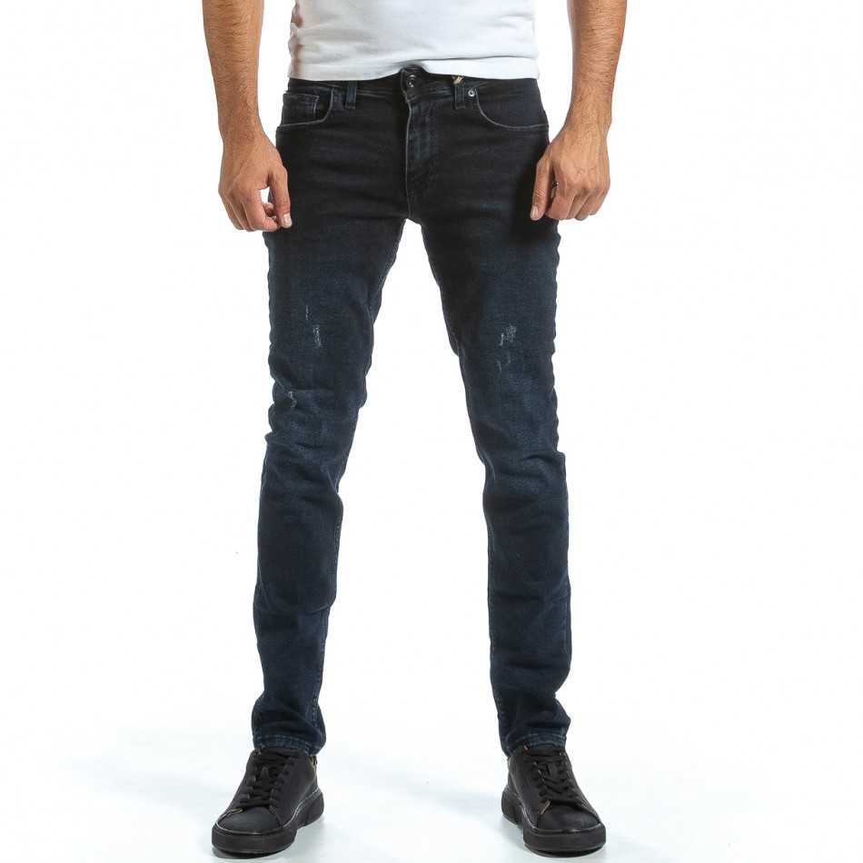 Long Slim сини дънки плътен деним tr070921-10