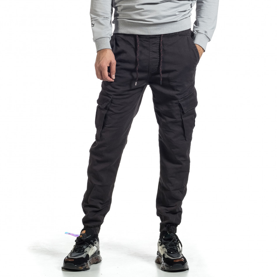 Мъжки сив Cargo Jogger панталон tr021221-2