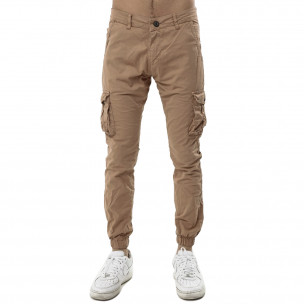 Мъжки панталон Cargo Jogger цвят камел Blackzi