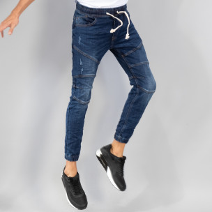 Мъжки дънков Jogger Biker style - FASHIONMIX.BG Мъжки дънков Jogger Biker style