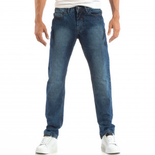 Сини мъжки Regular fit дънки House с изпран ефект - FASHIONMIX.BG Сини мъжки Regular fit дънки House с изпран ефект