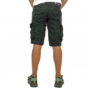Къси зелени Cargo панталони  2