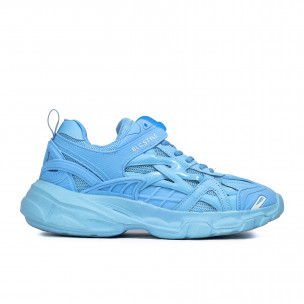 Едноцветни сини маратонки Vibrant Sky Blue - FASHIONMIX.BG Едноцветни сини маратонки Vibrant Sky Blue