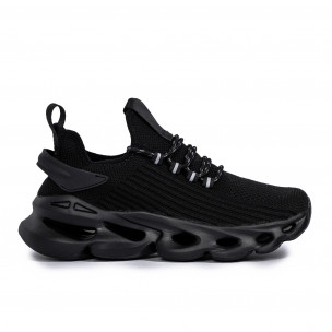 Текстурирани маратонки Rogue All black - FASHIONMIX.BG Текстурирани маратонки Rogue All black