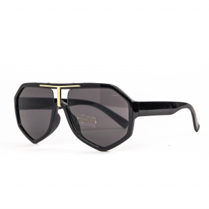 Черни очила Heptagon с метален детайл Polarized 2