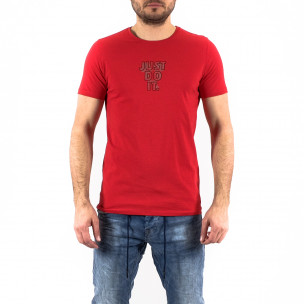 Мъжка червена тениска Just Do It 2