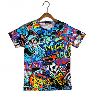 Мъжка тениска с комикси Graffiti