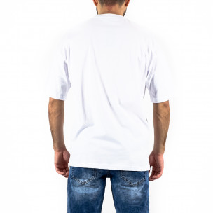 Oversize мъжка бяла тениска Art Kare  2