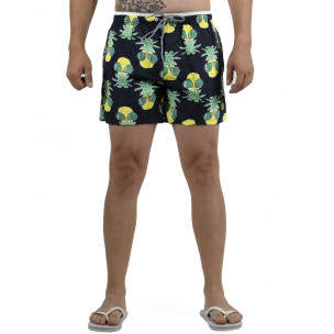Мъжки тъмносин бански Pineapple 