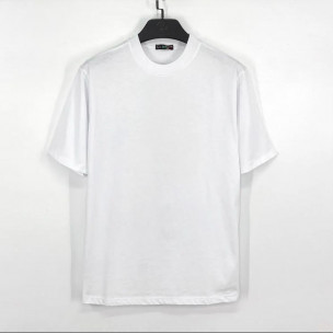 Regular мъжка бяла тениска от памук 2