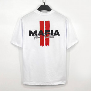 Regular бяла памучна тениска Mafia Made in Italy 2