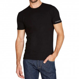 Мъжка черна безшевна тениска с лого Kappa