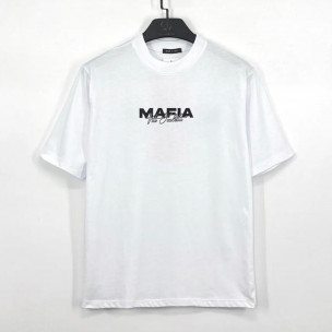 Regular бяла памучна тениска Mafia