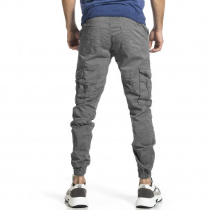 Мъжки сив Cargo Jogger с ластик на кръста 8201 2