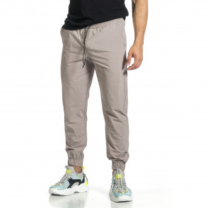 Мъжки шушляков панталон Jogger в сиво 
