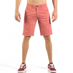 Мъжки розови къси панталони с италиански джобове