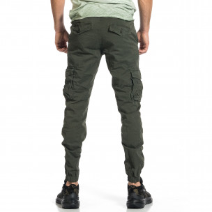Мъжки зелен карго панталон Jogger & Big Size 8022 2