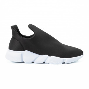 Мъжки slip-on маратонки черен неопрен - FASHIONMIX.BG Мъжки slip-on маратонки черен неопрен