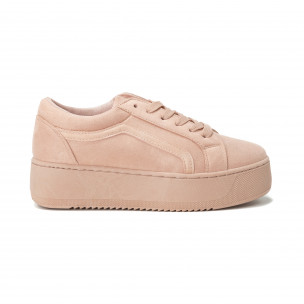 All pink дамски кецове на платформа - FASHIONMIX.BG All pink дамски кецове на платформа