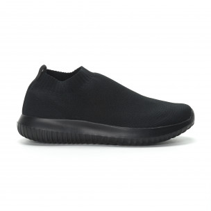 Ниски мъжки маратонки тип чорап All black - FASHIONMIX.BG Ниски мъжки маратонки тип чорап All black