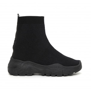 Basic Slip-on дамски маратонки черна подметка - FASHIONMIX.BG Basic Slip-on дамски маратонки черна подметка