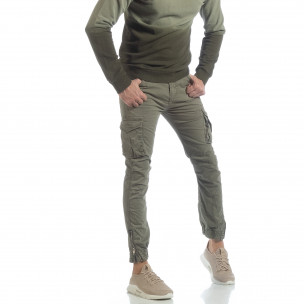 Мъжки зелен Cargo Jogger с място за аксесоар - FASHIONMIX.BG Мъжки зелен Cargo Jogger с място за аксесоар