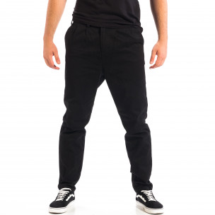 Мъжки черен Cropped Chino панталон RESERVED - FASHIONMIX.BG Мъжки черен Cropped Chino панталон RESERVED