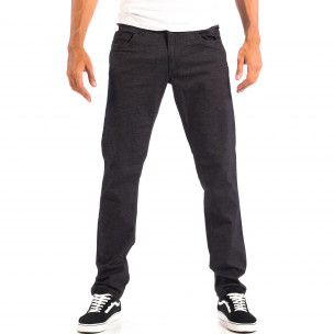 Мъжки Slim панталон RESERVED черен меланж - FASHIONMIX.BG Мъжки Slim панталон RESERVED черен меланж