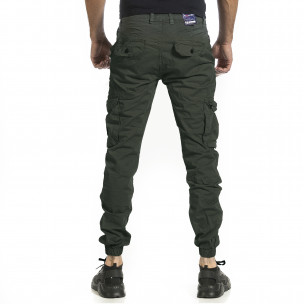 Зелен Cargo Jogger панталон с цип 8166 Blackzi 2