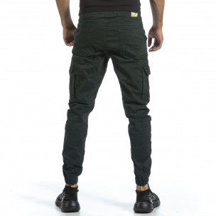 Зелен Cargo Jogger панталон с ластик на кръста 95002 Blackzi 2