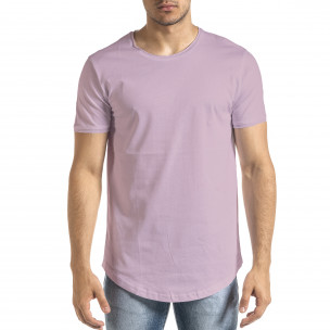 Basic мъжка тениска в светло лилаво
