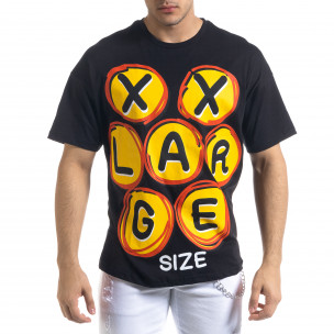 Мъжка черна тениска XXLarge SAW