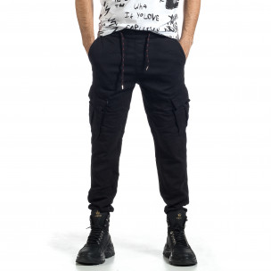 Мъжки черен Cargo Jogger панталон 