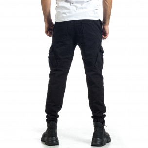 Мъжки черен Cargo Jogger панталон 8205  2