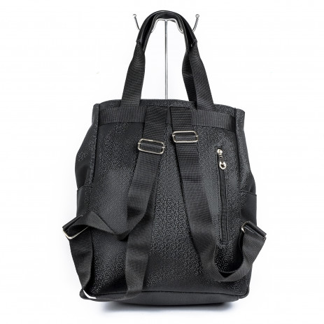 Дамска черна комбинирана чанта-раница 2