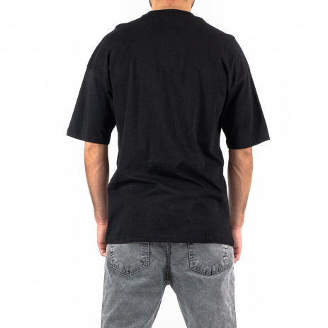 Oversize мъжка черна тениска Color print 2