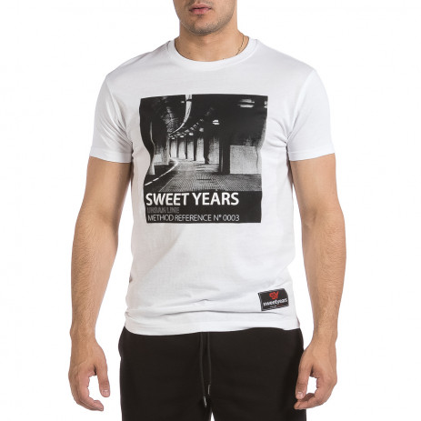 Мъжка бяла тениска Sweet Years