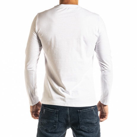 Мъжка бяла блуза Jeans Sport 2