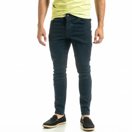Мъжки сини дънки Basic Slim fit 2