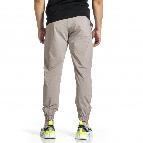 Мъжки шушляков панталон Jogger в сиво 2