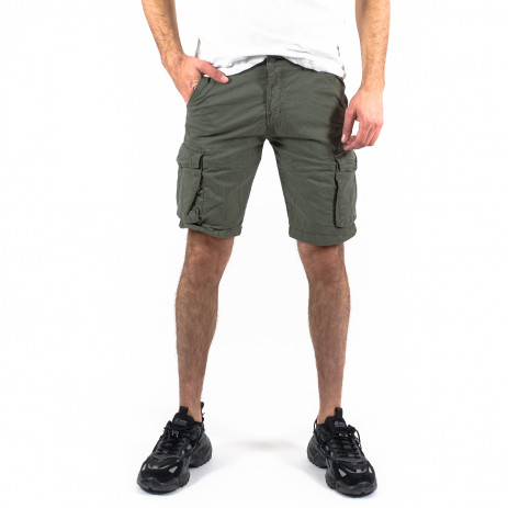 Cargo къси панталони в зелено 2