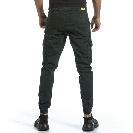 Зелен Cargo Jogger панталон с ластик на кръста 95002 2
