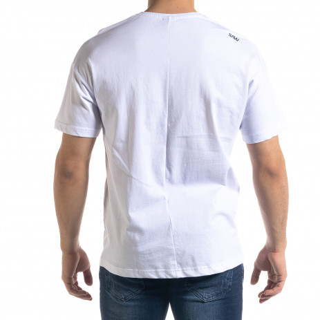 Мъжка бяла тениска SAW 2
